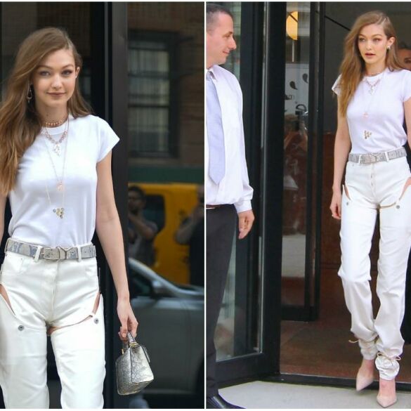 Ar šis Gigi Hadid sumanytas batelių avėjimo būdas taps nauja mada? (FOTO)