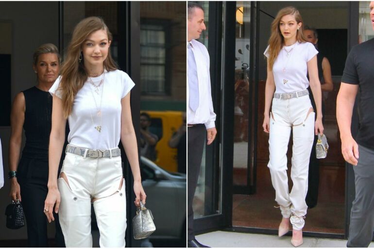 Ar šis Gigi Hadid sumanytas batelių avėjimo būdas taps nauja mada? (FOTO)