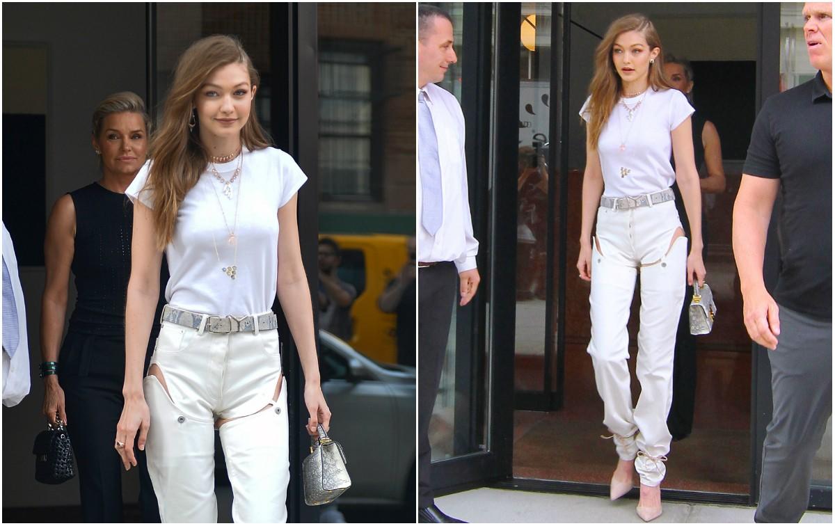 Ar šis Gigi Hadid sumanytas batelių avėjimo būdas taps nauja mada? (FOTO)