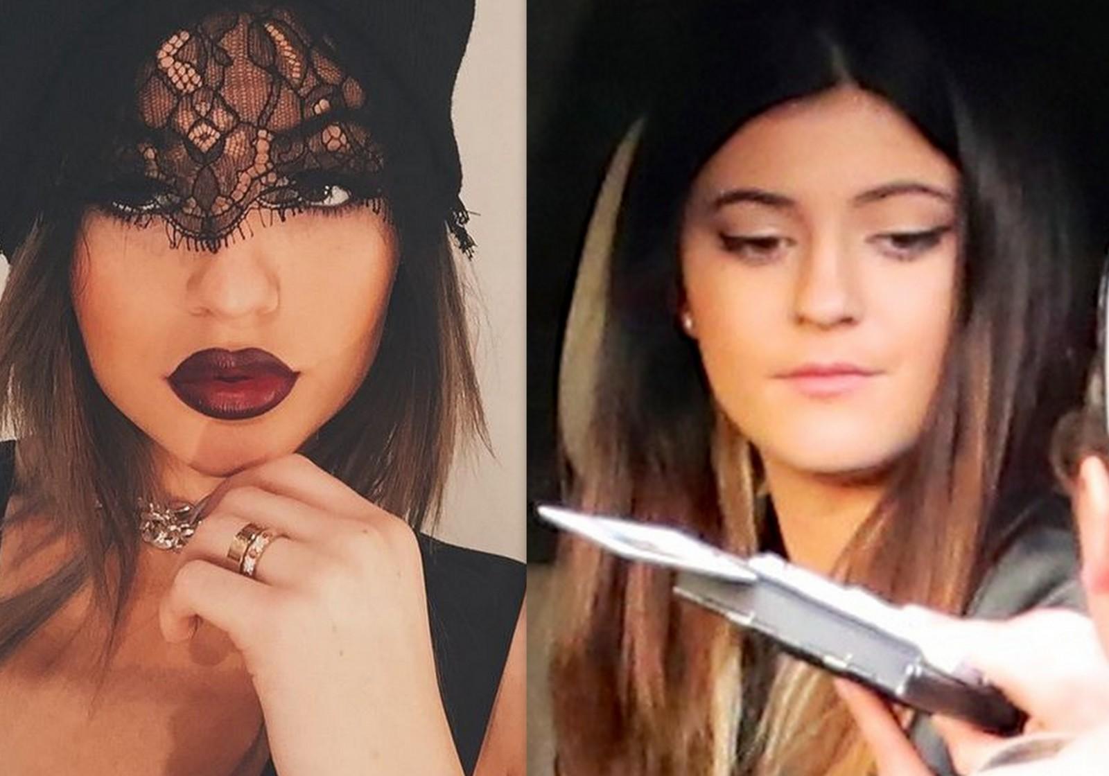 Be įprastinio makiažo pasirodžiusi 17-metė Kylie Jenner pribloškė išvaizda(FOTO)