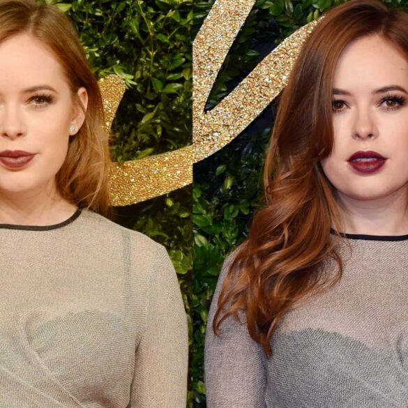 Garsi grožio blogerė Tanya Burr į renginį atėjo taip