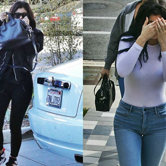 Gėdinga Kylie Jenner stiliaus klaida privertė užpakaliuką prisidengti rankine (FOTO)