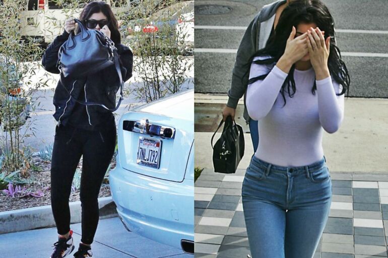 Gėdinga Kylie Jenner stiliaus klaida privertė užpakaliuką prisidengti rankine (FOTO)