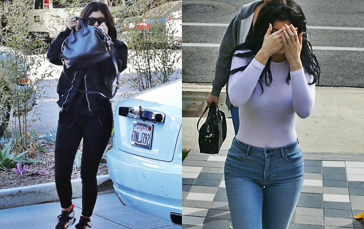 Gėdinga Kylie Jenner stiliaus klaida privertė užpakaliuką prisidengti rankine (FOTO)