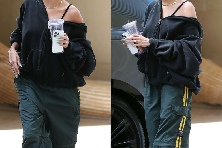 Hailey Bieber demonstruoja karščiausią 2023 m. kelnių tendenciją: ji prie širdies - ne visiems