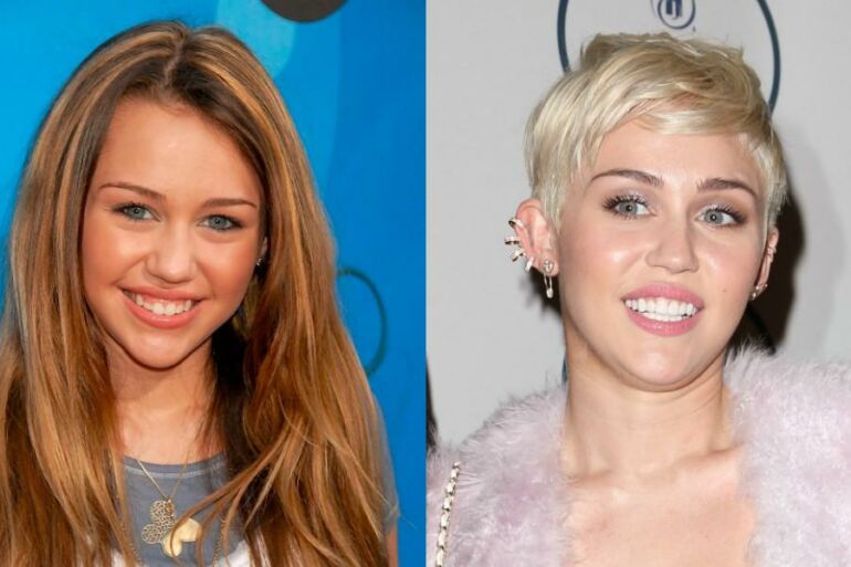 Iš geros mergaitės į skandalistę: kaip keitėsi Miley Cyrus išvaizda?(FOTO)