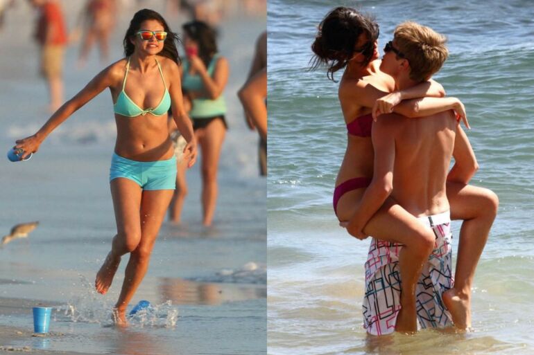 Įsispraudusi į per mažą bikinį Selena Gomez džiaugėsi nauju palydovu (FOTO)