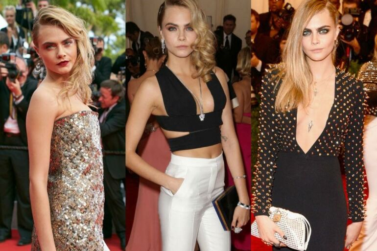 Kopijuok: 10 stilingiausių Caros Delevingne vakarinių įvaizdžių(FOTO)