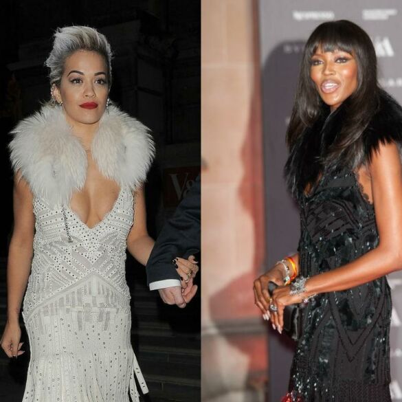 Mados nesusipratimas: Rita Ora ir Naomi Campbell pasirodė vienodomis suknelėmis(FOTO)