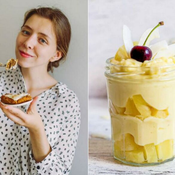 Maisto tinklaraštininkė Rima Novikevičiūtė siūlo pasigaminti gaivų „Pina Colada“ desertą