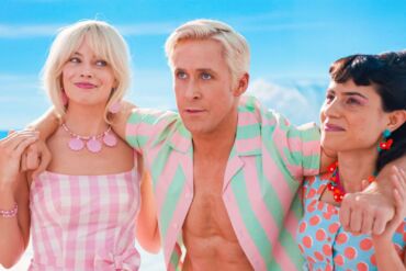 Margot Robbie ir Ryan Gosling susitiko ant raudonojo kilimo filmo „Barbė“ pristatyme