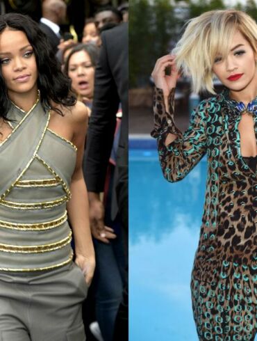 N-18: Rita Ora ir Rihanna stojo į „nuogų“ suknelių dvikovą(FOTO)