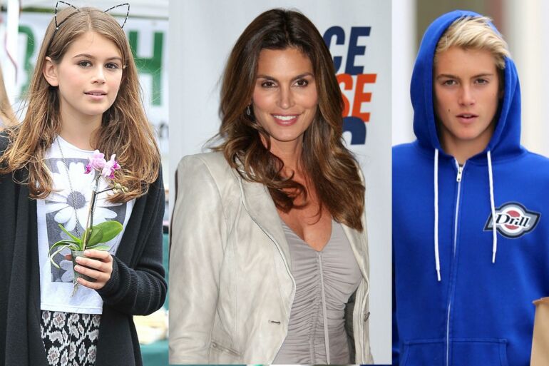 Neįtikėtinas panašumas: Cindy Crawford vaikai - mamos kopijos!
