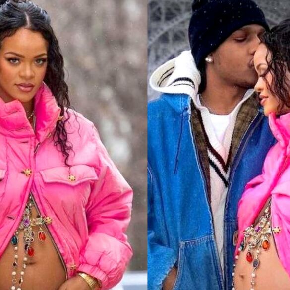 Paparacių užfiksuotose nuotraukose Rihanna galimai užsiminė apie savo itin slepiamo kūdikio vardą