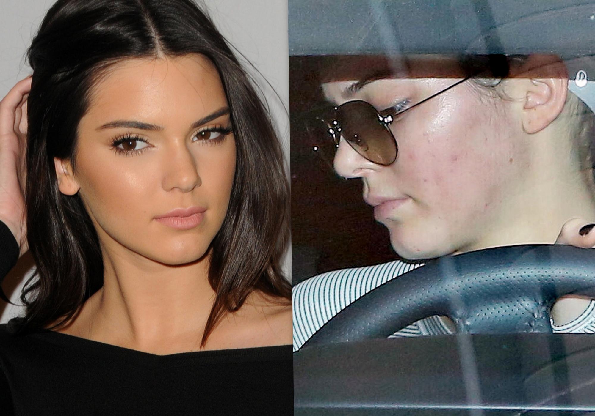 Paparacų įamžinta viršelių mergina Kendall Jenner – spuoguota oda ir permatomomis kelnėmis(FOTO)