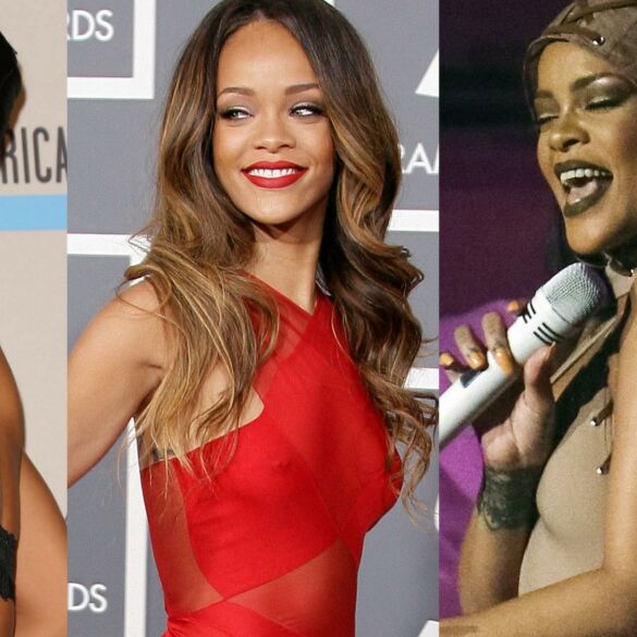 Pilnesnes formas demonstruojanti Rihanna - moteriškėja ar apsileido?(FOTO)