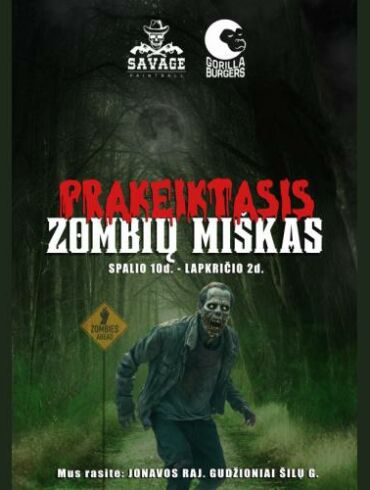 Šiurpių pramogų kupinas "Prakeiktasis zombių miškas" kviečia Heloviną sutikti drauge