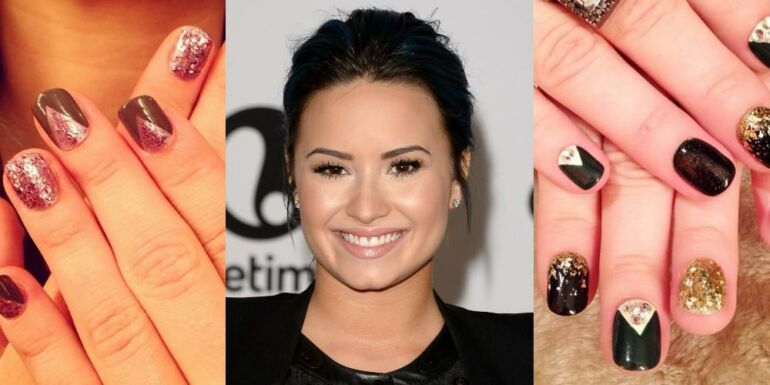 Šventiniai nagai: Demi Lovato puošnaus manikiūro idėjos(FOTO)