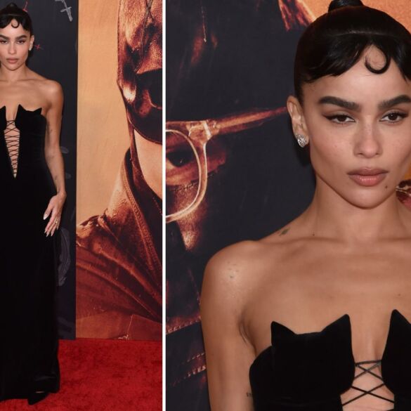 Zoë Kravitz sužibėjo kino filmo "Betmenas" premjeroje