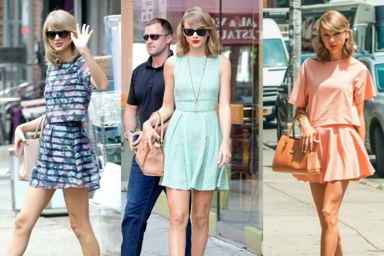 Žvaigždė gatvėje: Taylor Swift suknelių ir sijonų paradas(FOTO)