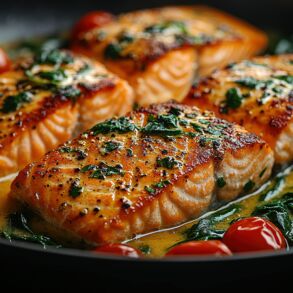 Kepta lašiša su pomidorais (nuotr. AdobeStock)