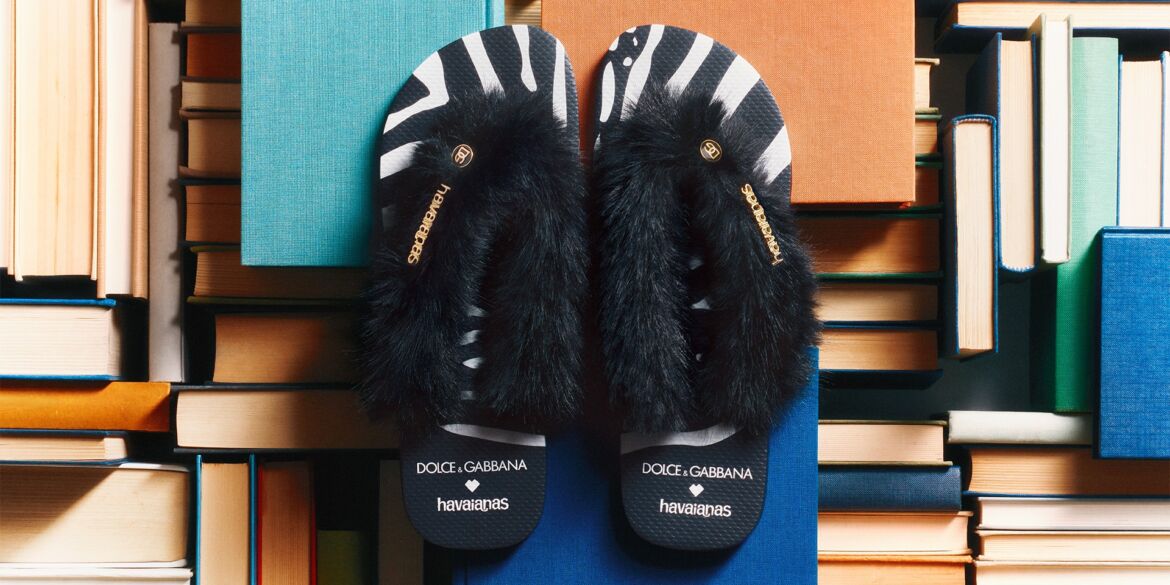 „Dolce&Gabbana“ ir „Havaianas“ paplūdimio šlepetės