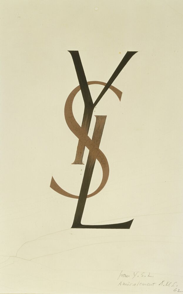 originalus yves saint laurent logotipas