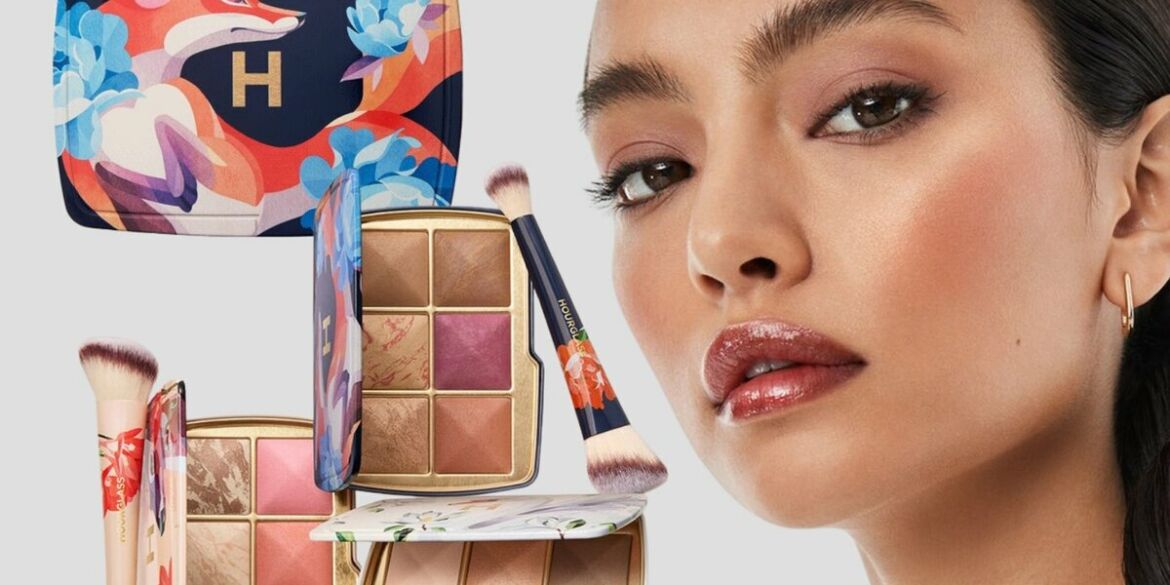 hourglass šventinė makiažo kolekcija sasha fox