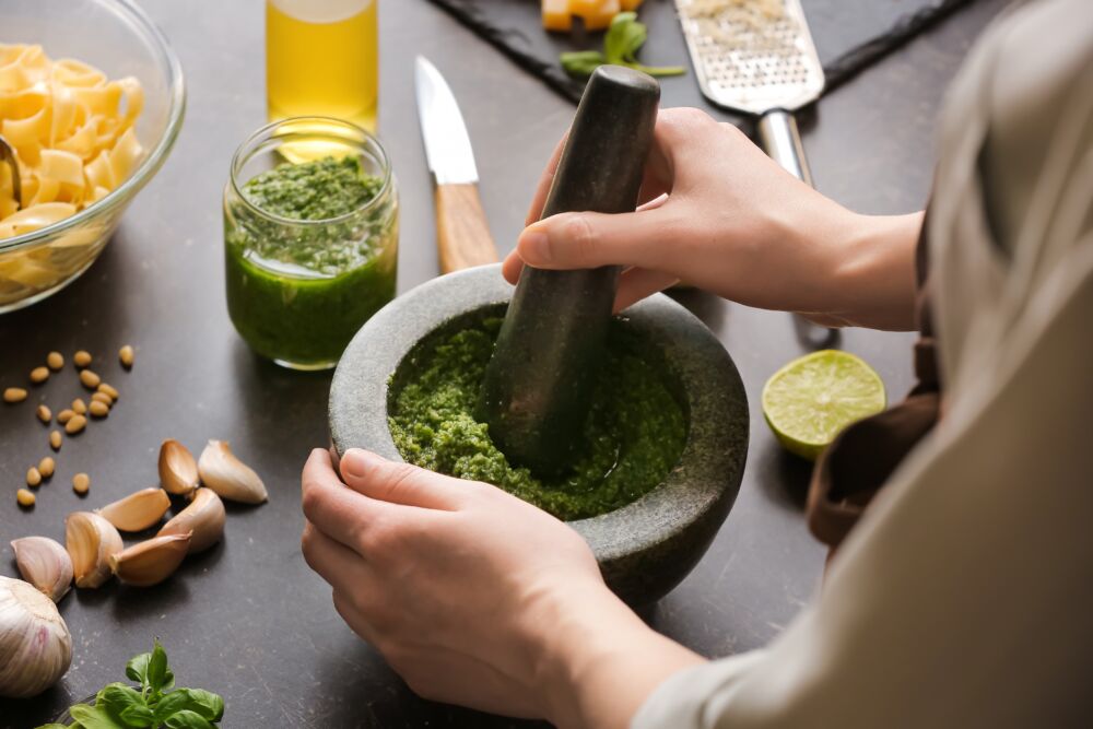 Naminis pesto padažas: skonis, kuris užburia