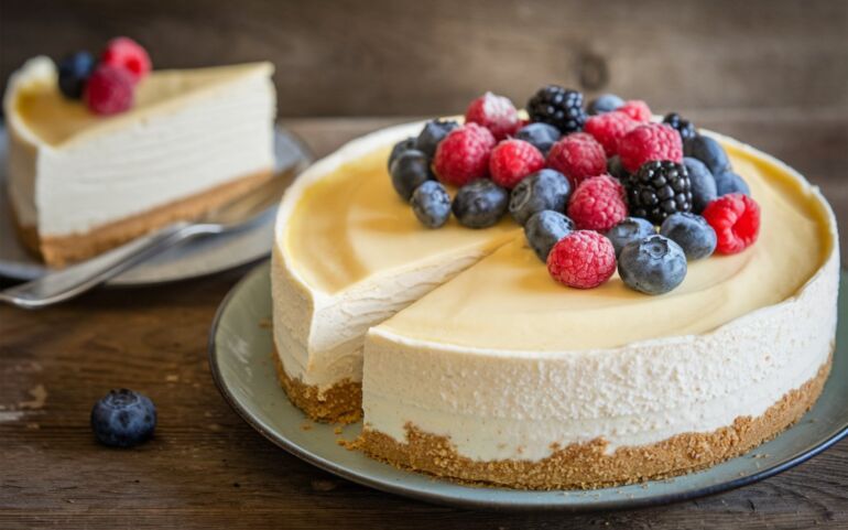 nekeptas sūrio tortas / Shutterstock